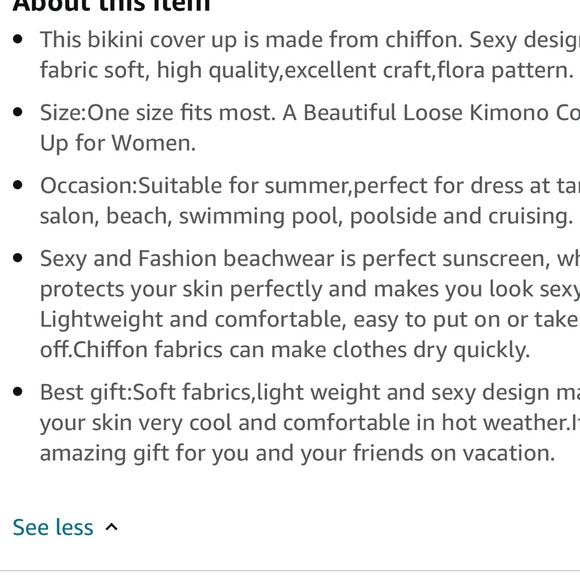 Women's Loose Kimono Cardigan Floral Print Long Sleeve Coverups - Picture 4 of 4